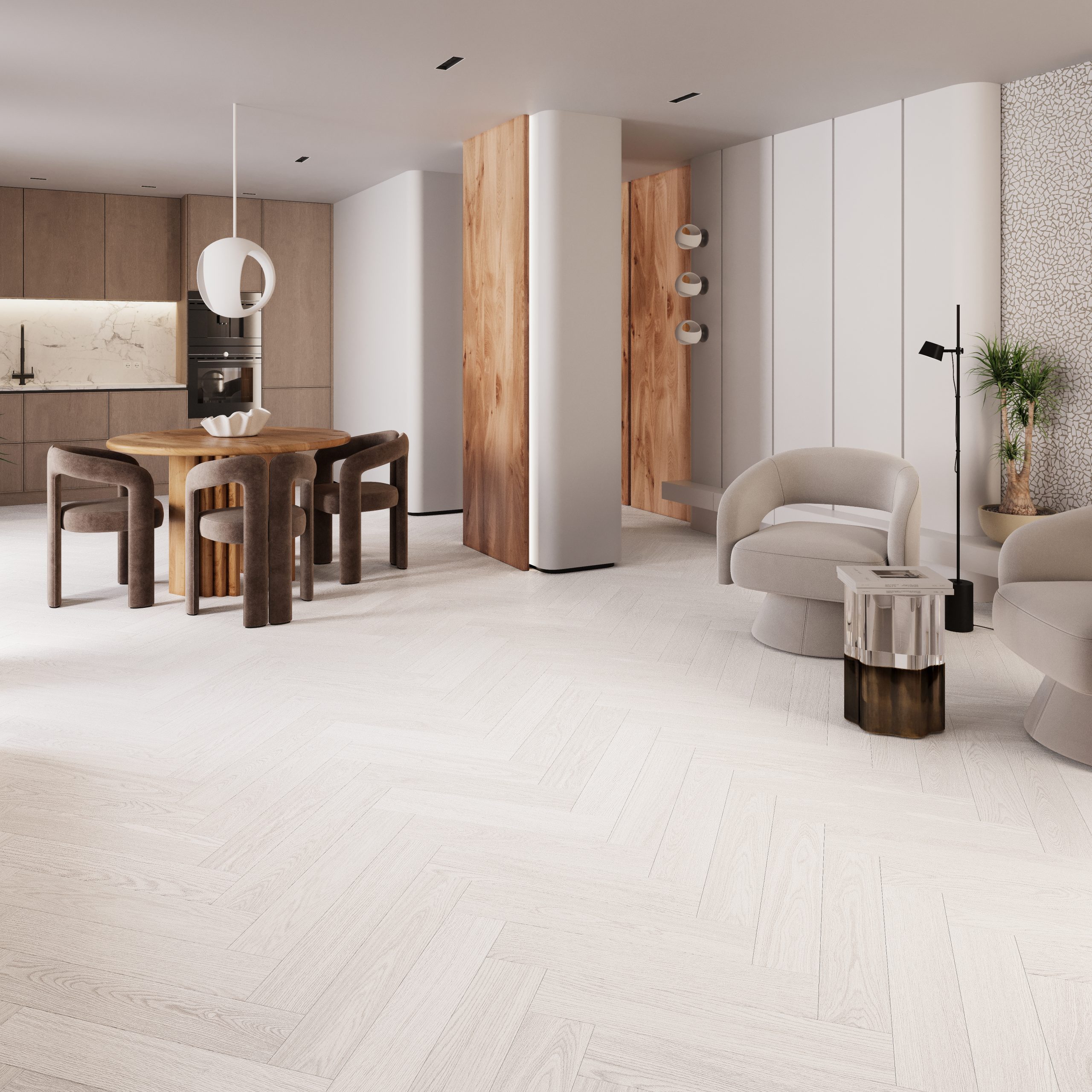 Pardoseala SPC herringbone Stejar Olivia - imagine 3