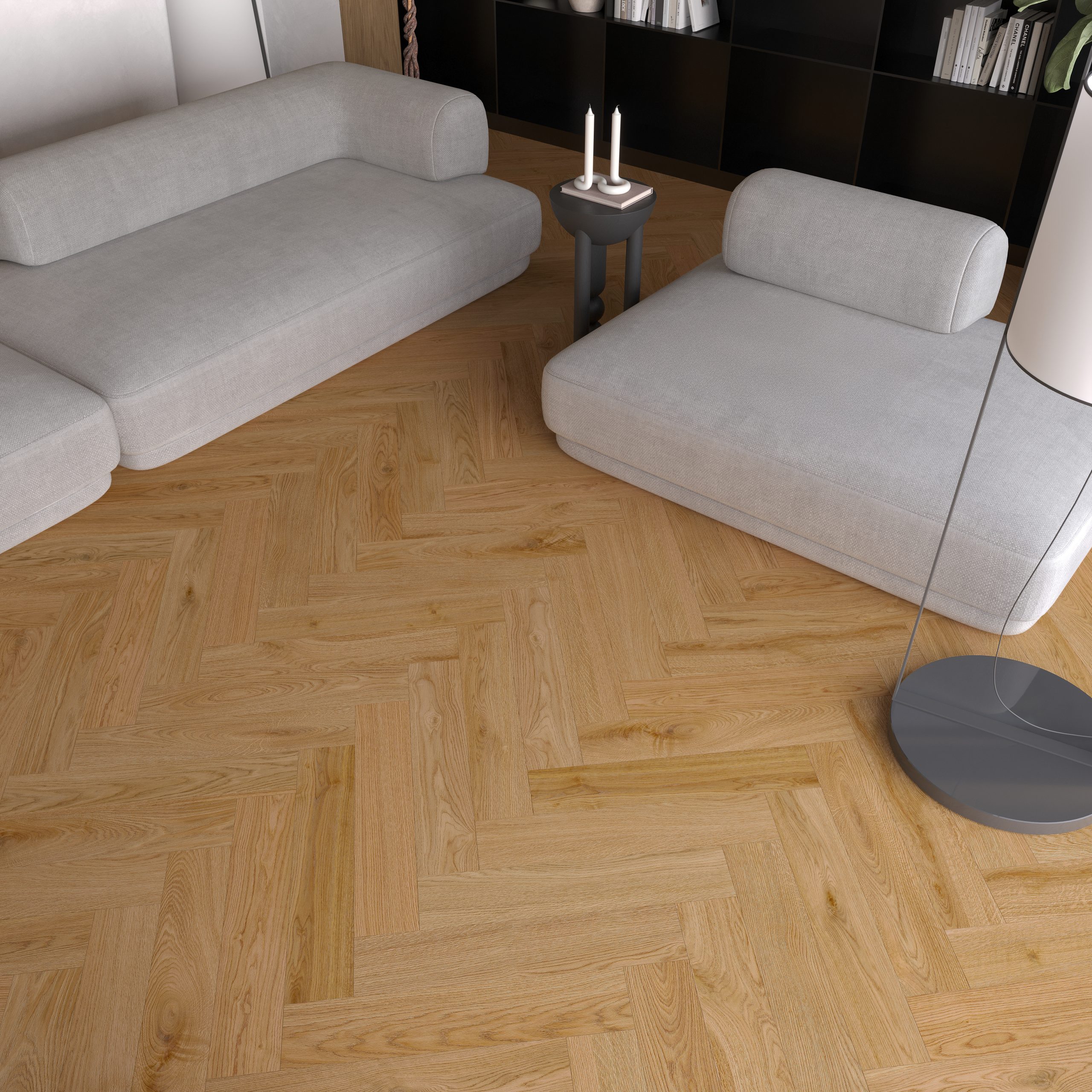 Pardoseala SPC herringbone Stejar Oscar
