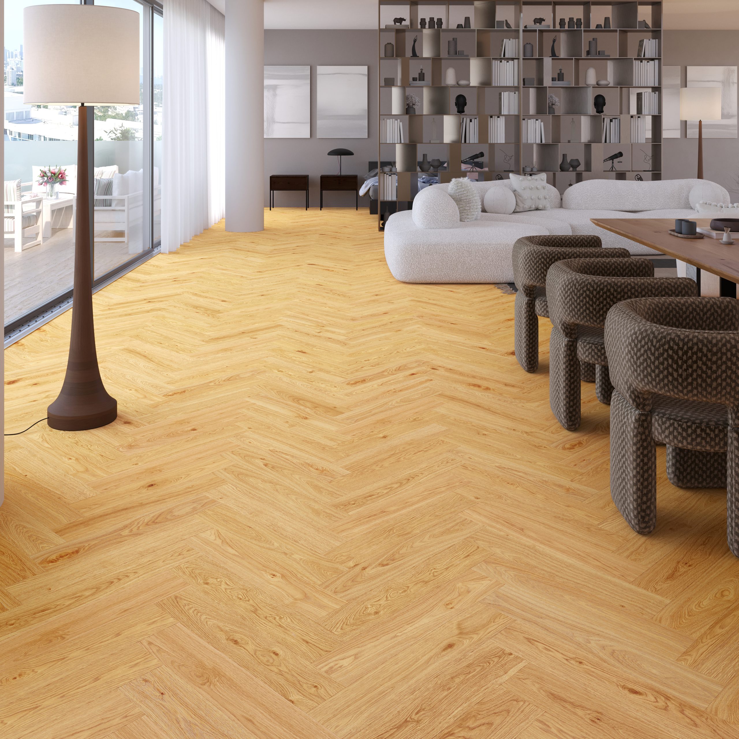 Pardoseala SPC Stejar Herringbone Sophia